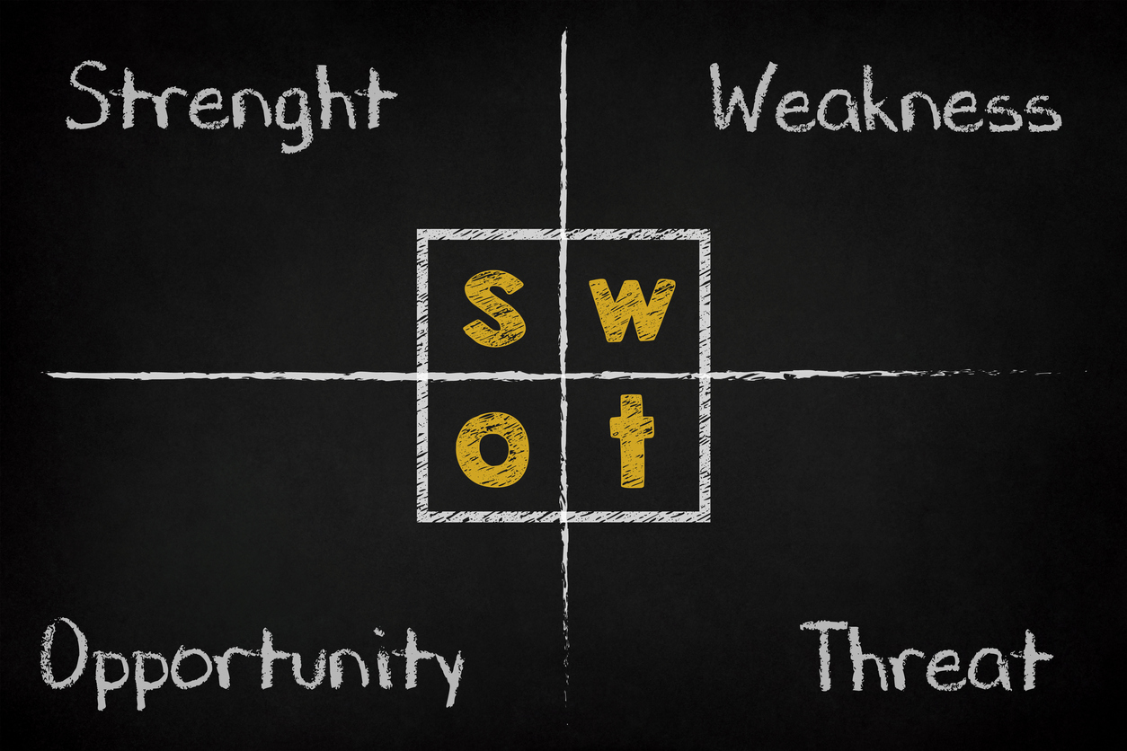 【MBA・ビジネス用語】SWOT分析とは？ ビジネスの現場で活用できるポイントを解説！
